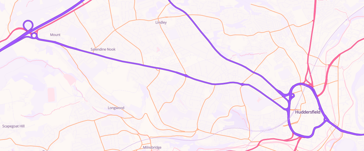 Map showing the location of Reinwood Service Station