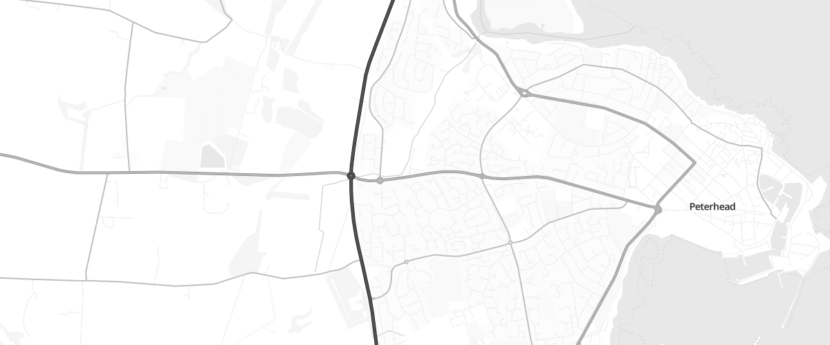 Map showing the location of Asda Peterhead Supermarket