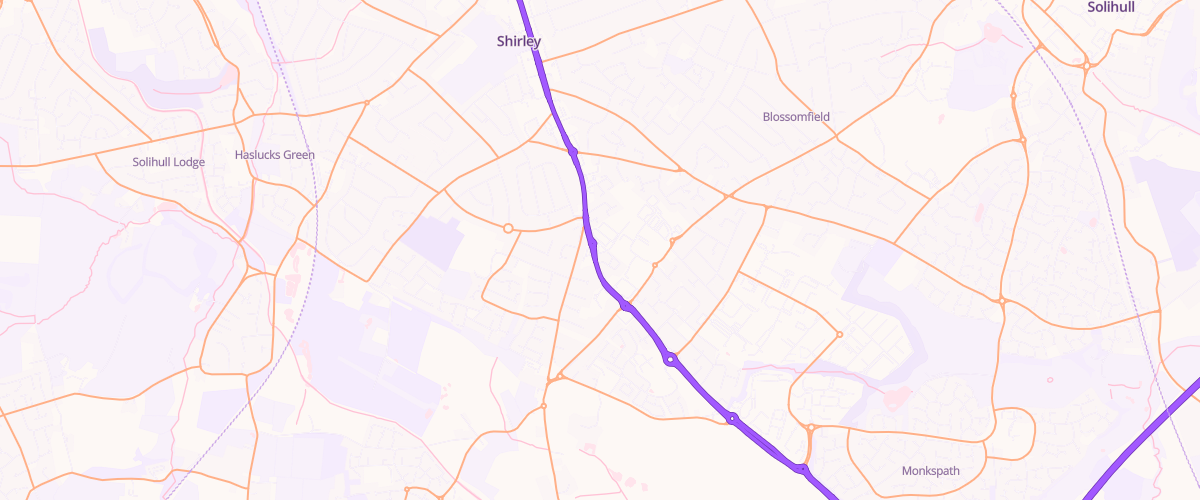 Map showing the location of Sainsburys Marshall Lake