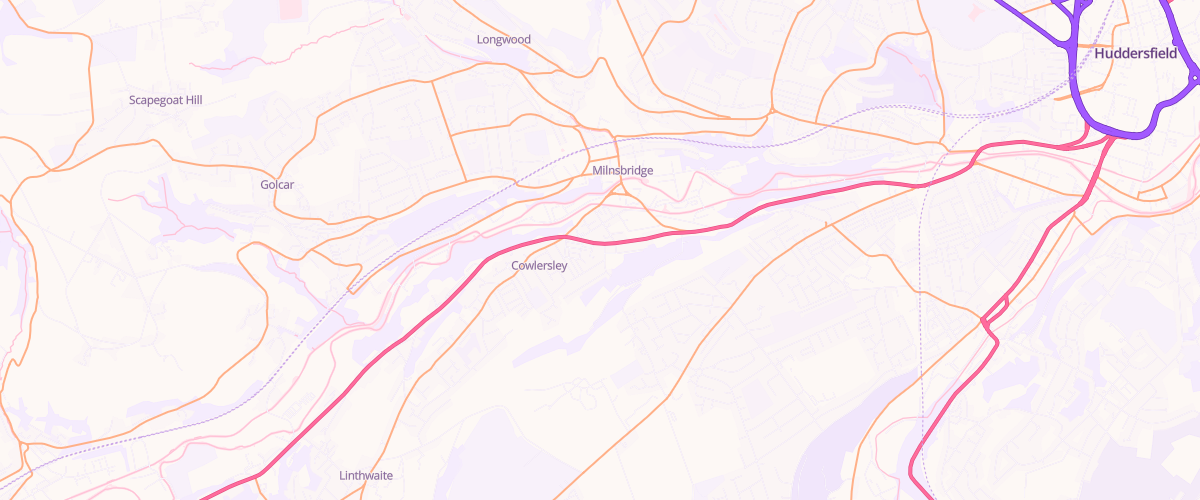 Map showing the location of Asda Milnsbridge Express Petrol