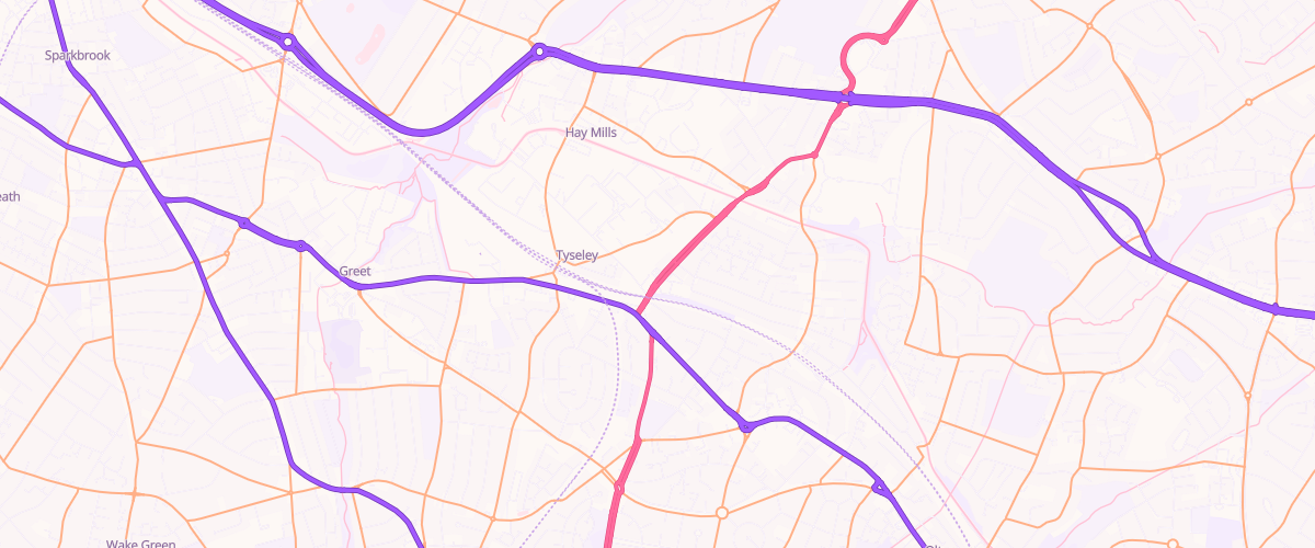 Map showing the location of Shell Acocks Green