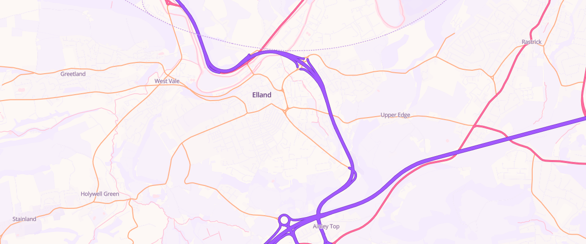 Map showing the location of Total Harvest Energy Elland