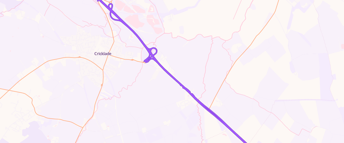 Map showing the location of Seven Bridges Sf Connect