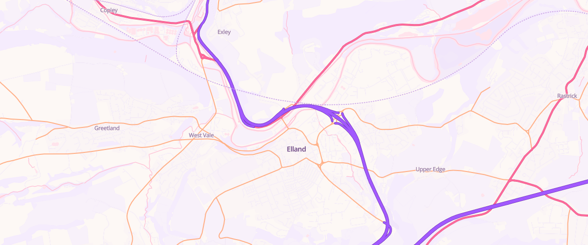 Map showing the location of Mfg Morrisons Elland