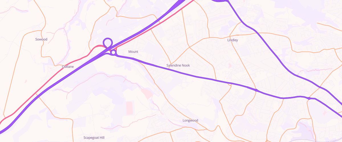 Map showing the location of Mfg Salendine