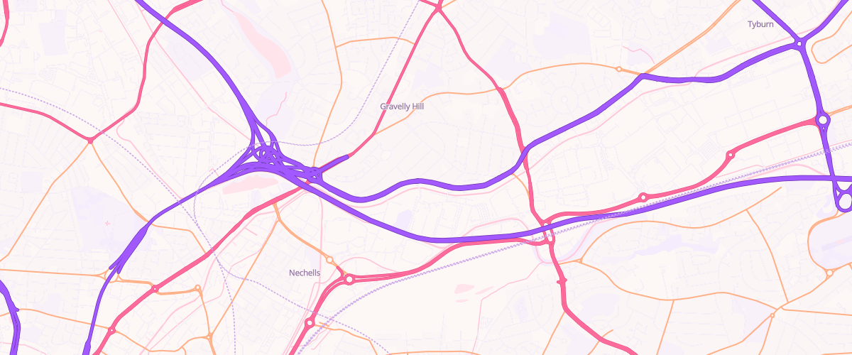 Map showing the location of Midland Link Service Station