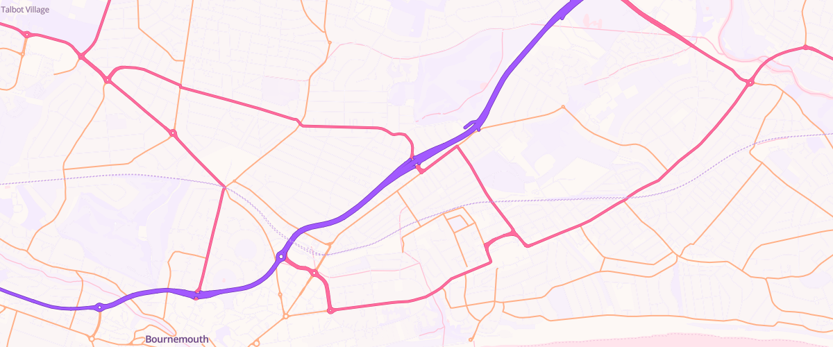 Map showing the location of Pgg Holdenhurst Road