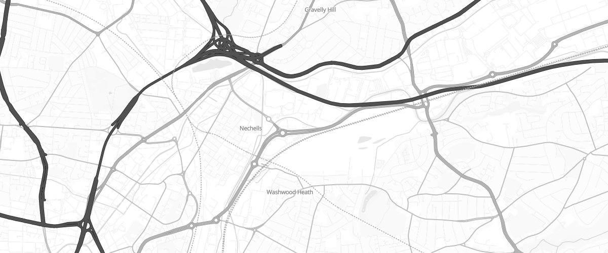 Map showing the location of Costco Wholesale Birmingham