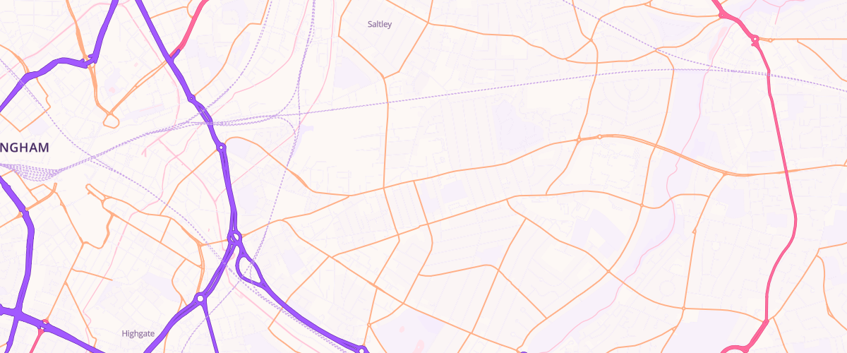 Map showing the location of Bordseley Service Station Ltd