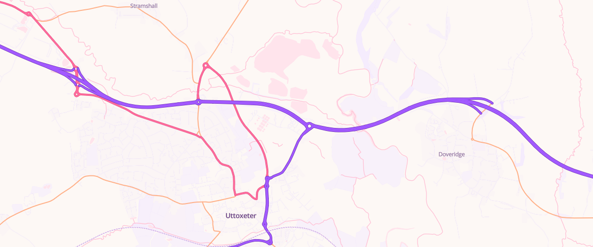 Map showing the location of Asda Stoke Rd Express