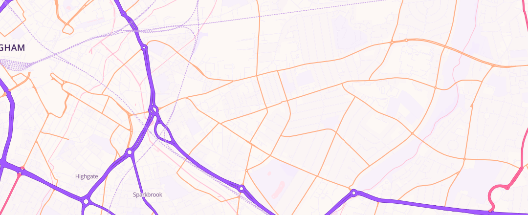 Map showing Spectrum Training Services Ltd, Birmingham