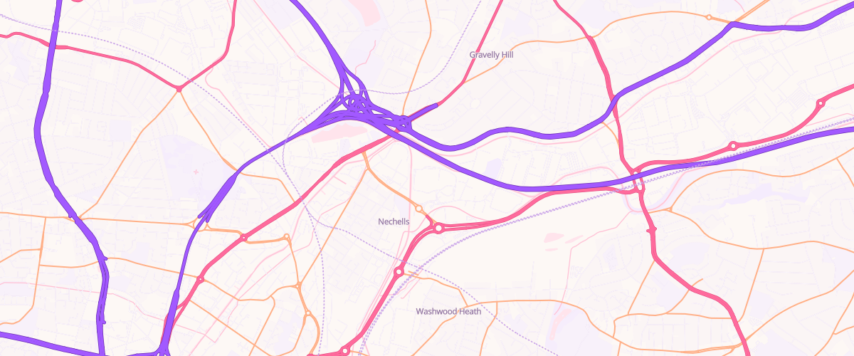 Map showing the location of Costco Wholesale Birmingham