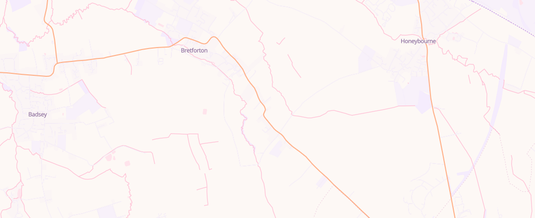 Map showing Collingwood Garage, Evesham