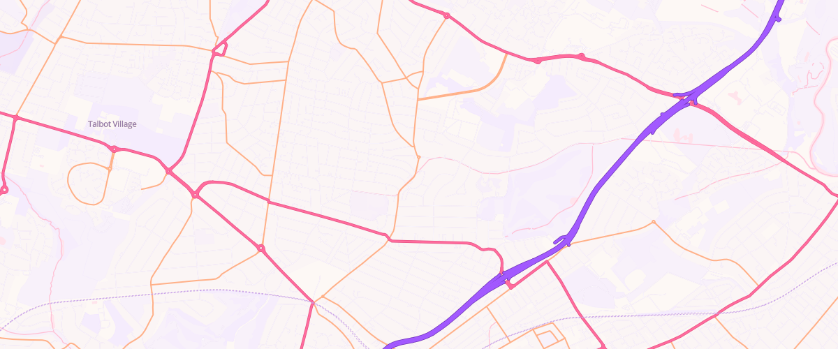 Map showing the location of Asda Charminster Express Petrol