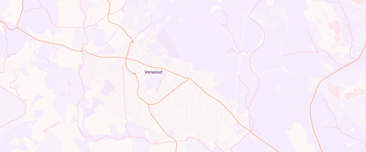 Map showing the location of Central Convenience Verwood