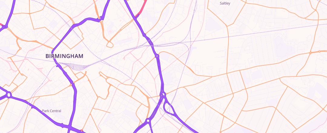 Map showing Phoenix Mots Limited, Birmingham