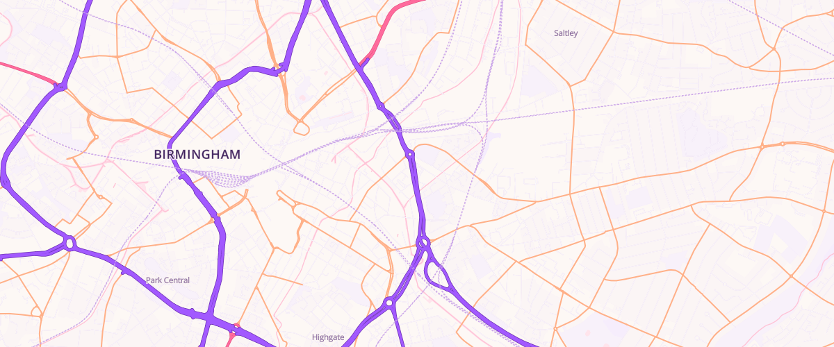 Map showing the location of Mfg Waterlinks