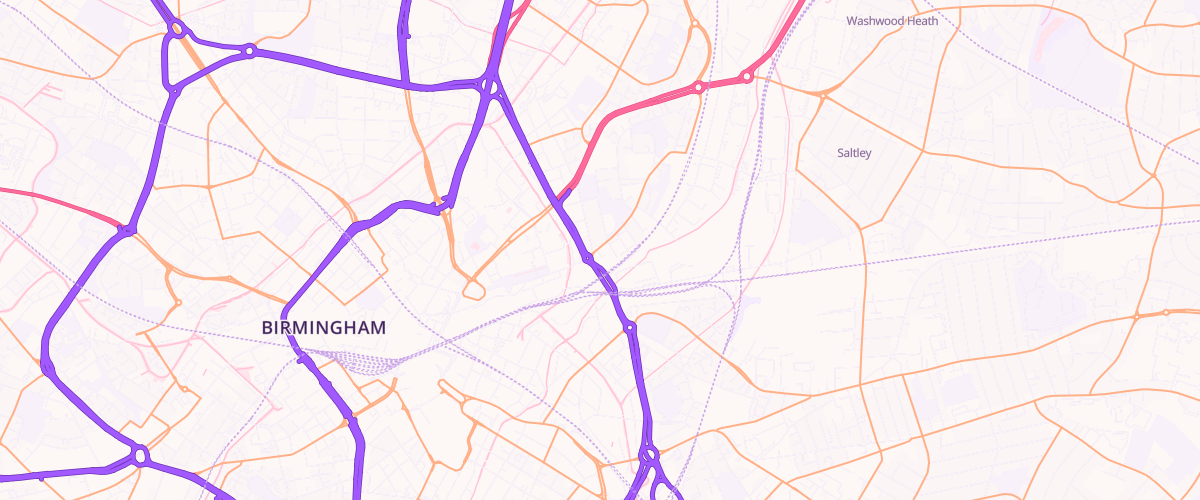 Map showing the location of Vauxhall Road Fuel Express