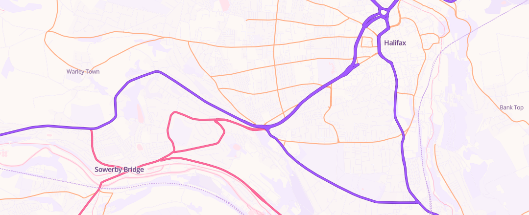 Map showing Ali's Mot, Halifax