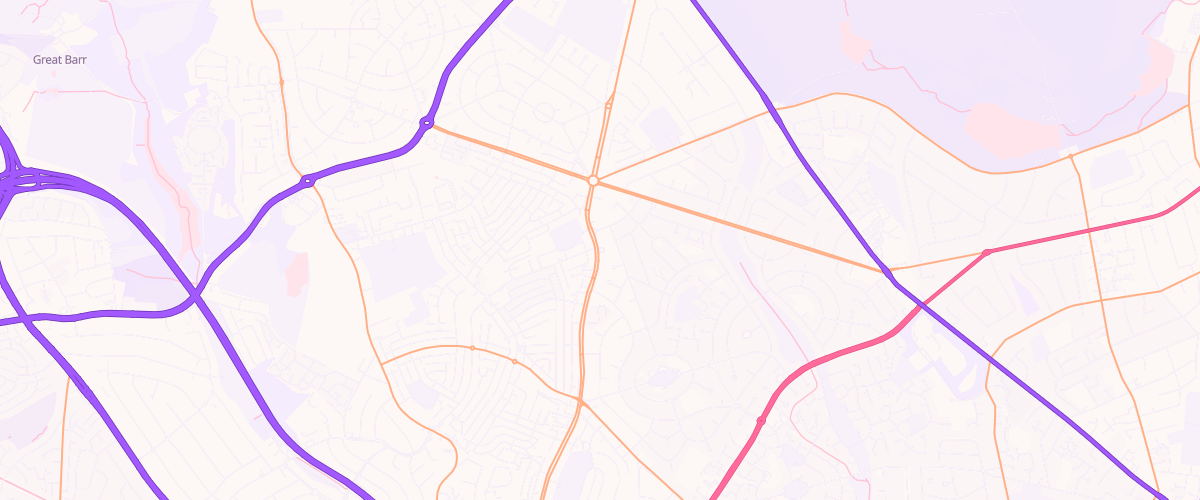 Map showing the location of Eg Kingstanding Pfs