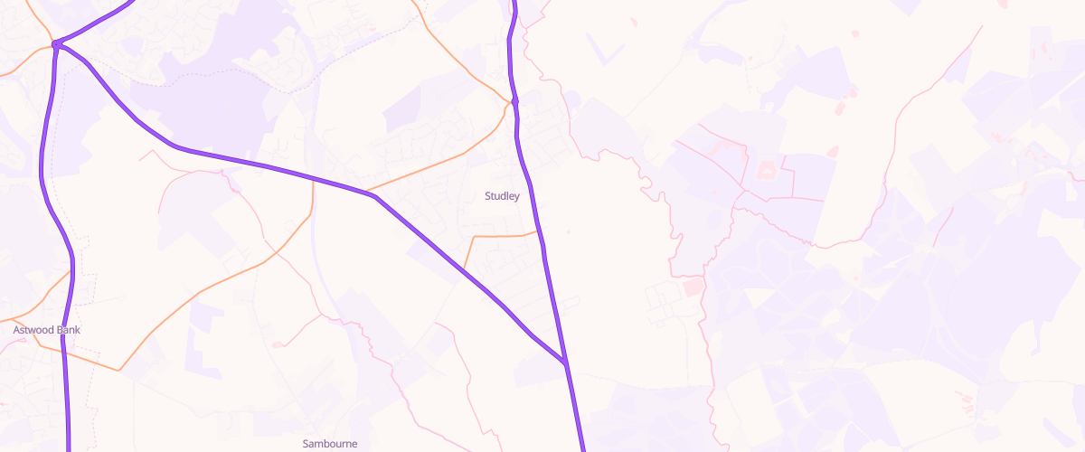 Map showing the location of D C Edginton Sons