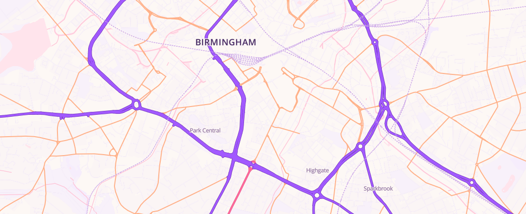Map showing Newbridge Auto Centre, Birmingham