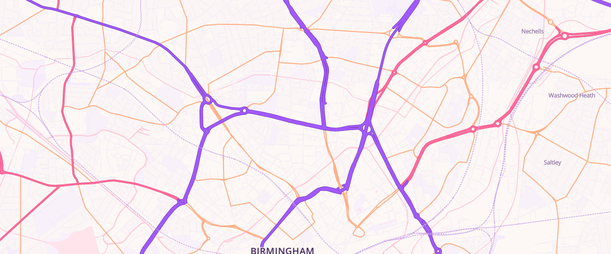 Map showing the location of Summer Lane Service Station