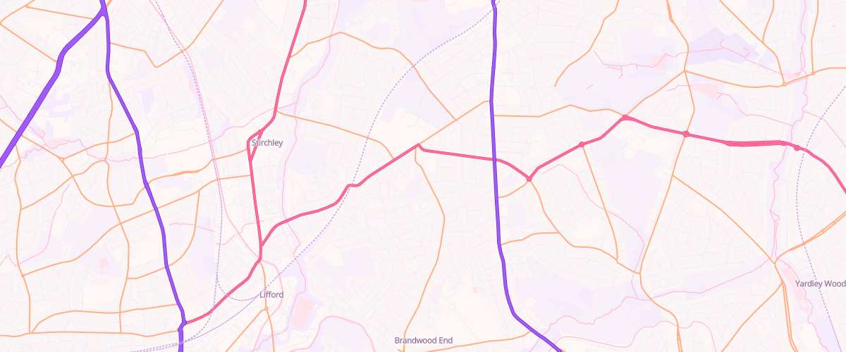Map showing the location of Grove Road Service Station