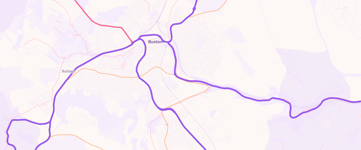 Map showing the location of Mfg Morrisons Buxton