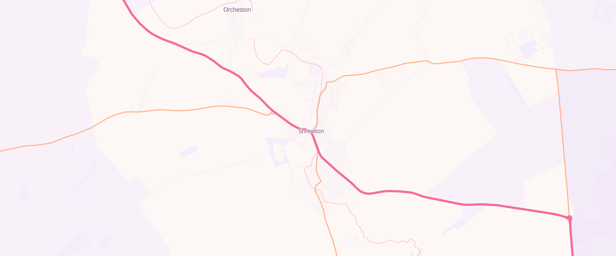 Map showing the location of Bridge Garage Shrewton