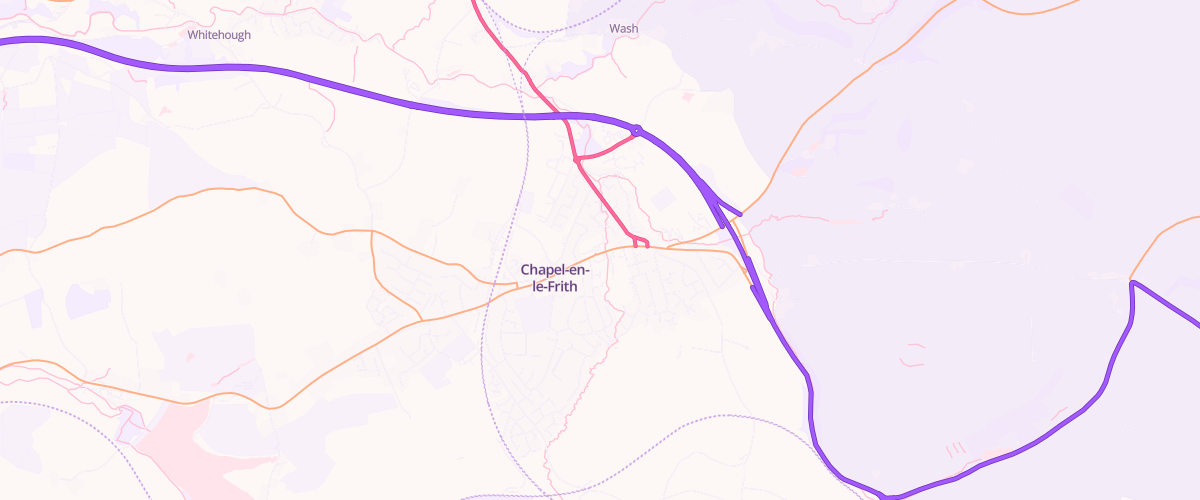Map showing the location of Mfg Morrisons Chapel En