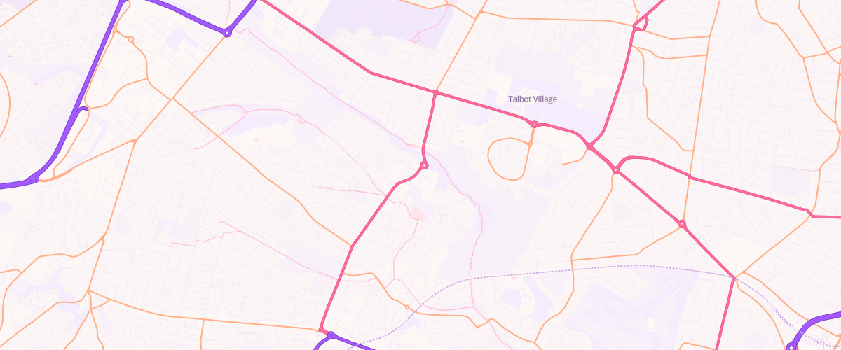Map showing the location of Sainsburys Talbot Heath