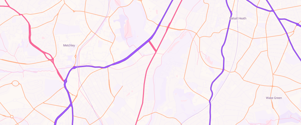 Map showing the location of Mfg Pershore