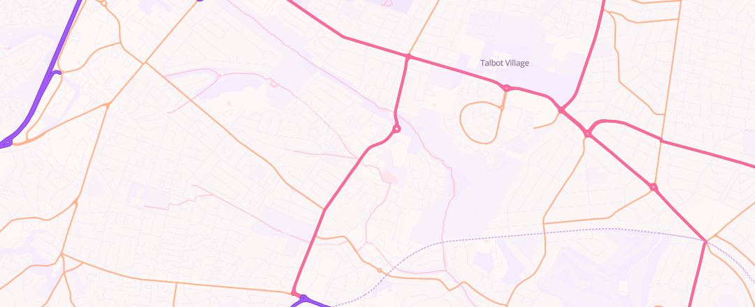 Map showing Protyre Poole Barter Road, Poole