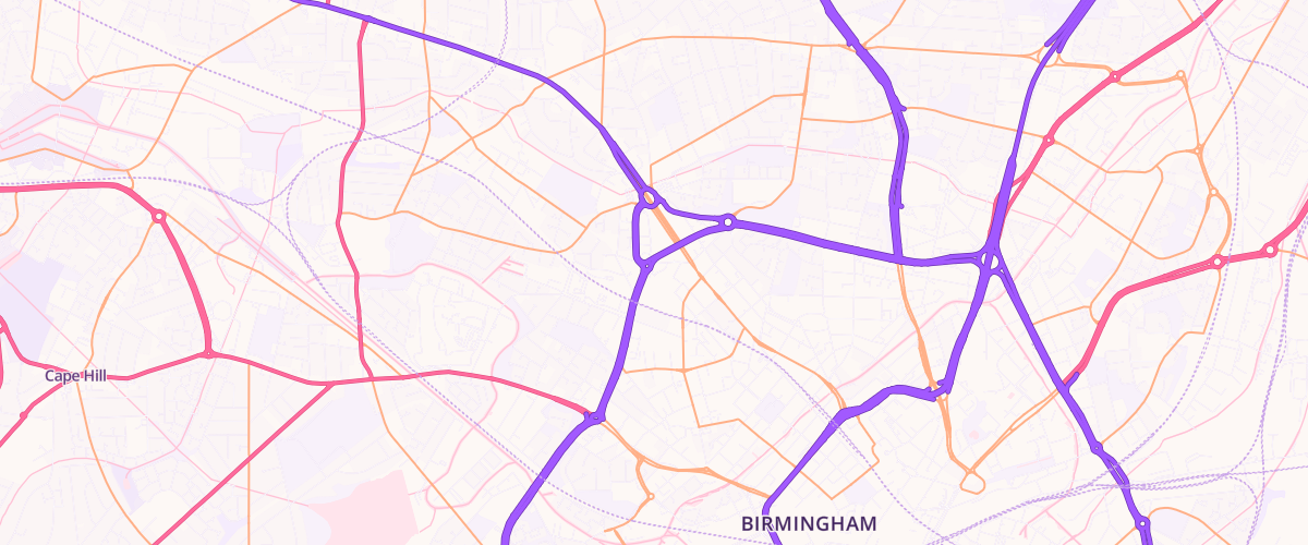 Map showing the location of Tgc Key Hill