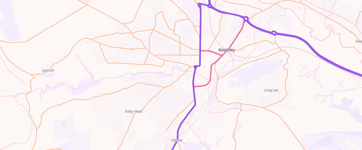 Map showing the location of Springfield Garage Keighley Ltd