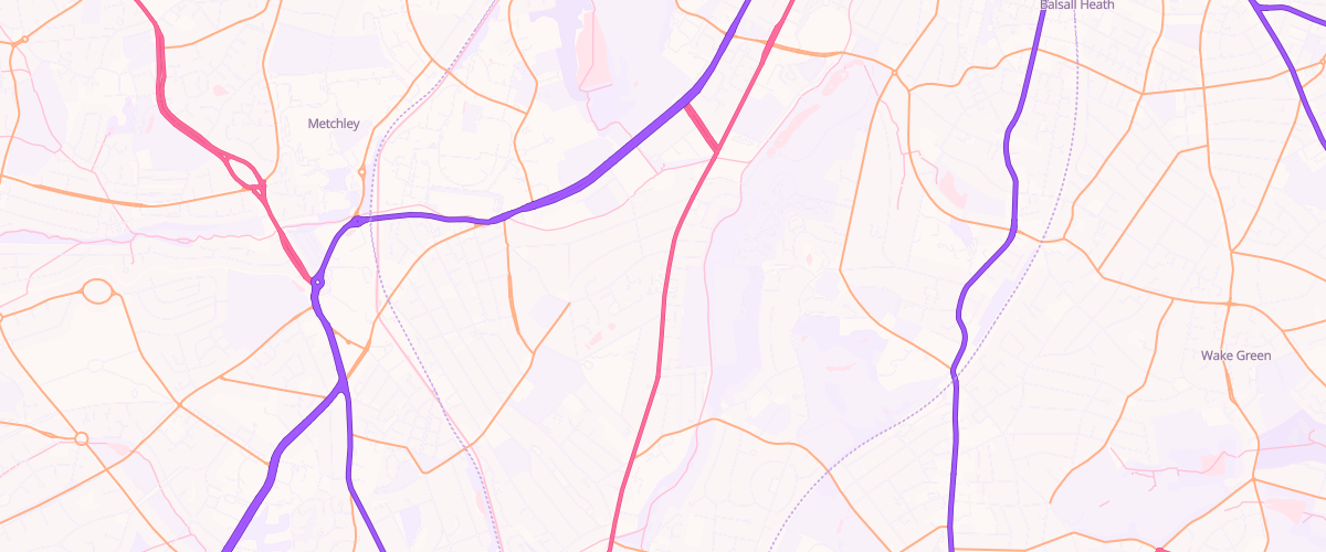 Map showing the location of Kensington