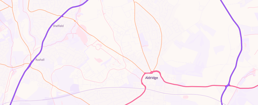 Map showing Aldridge Mot & Diagnostic Centre Ltd, Walsall