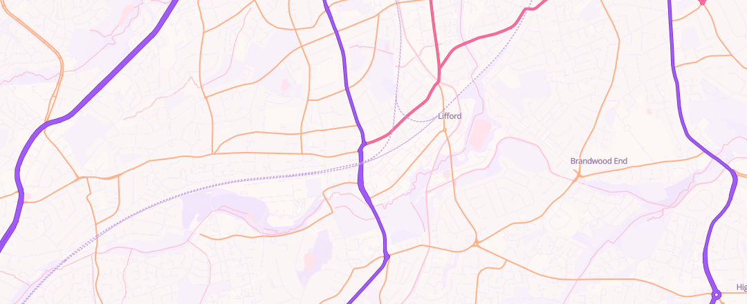 Map showing Halfords Autocentre, Birmingham