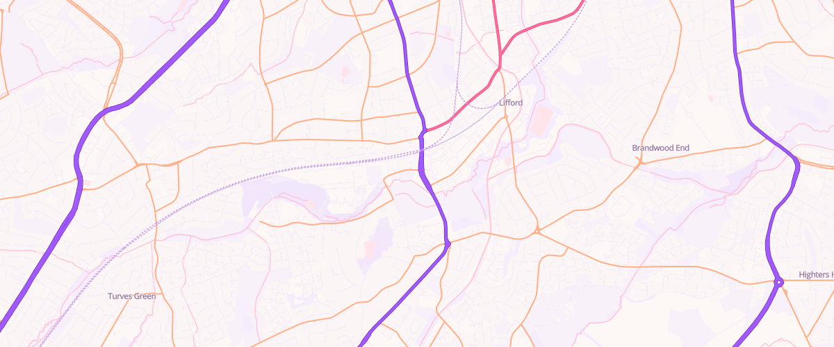 Map showing the location of Mfg Kings Norton