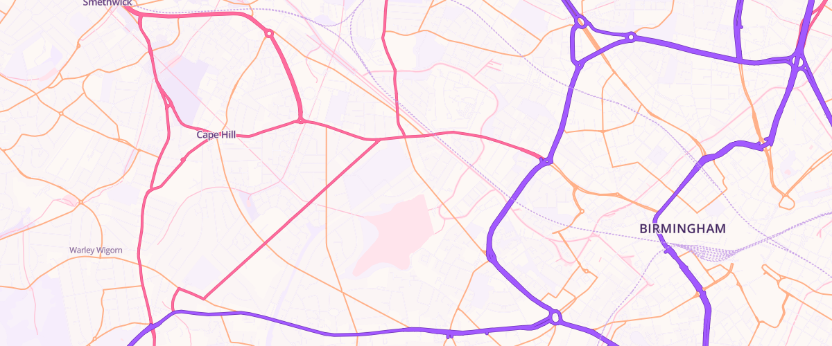 Map showing the location of Mfg Parkside