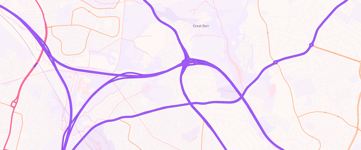 Map showing the location of Mfg Great Barr