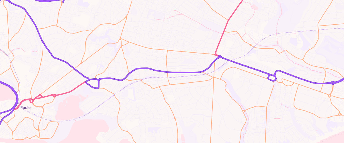 Map showing the location of Mfg Bournemouth Road