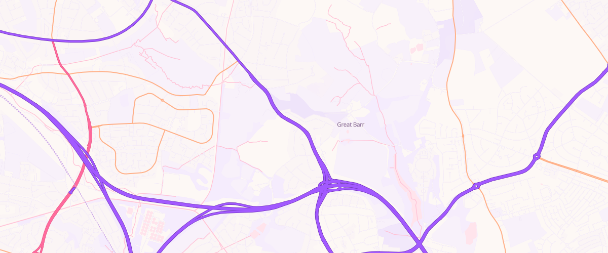 Map showing the location of Shell Birmingham Road