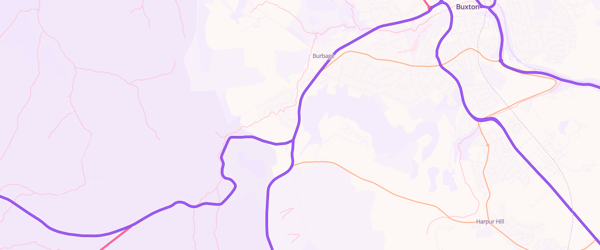 Map showing the location of Rockbay Service Station