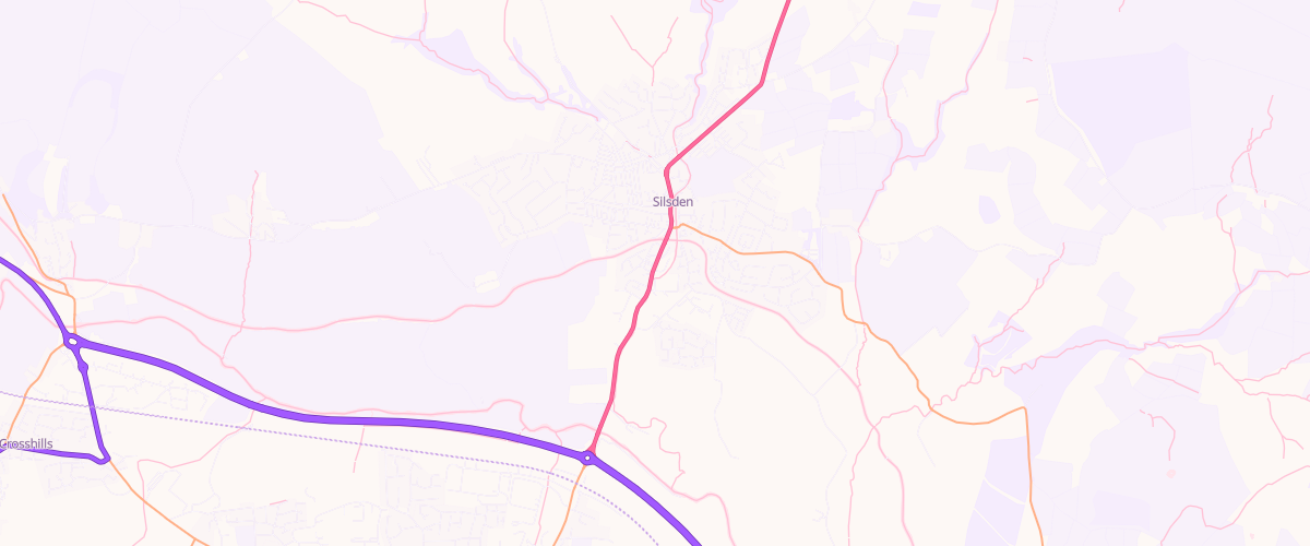 Map showing the location of Silsden Self Serve