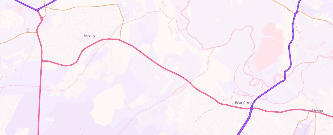 Map showing Joes Mot Limited, Wimborne