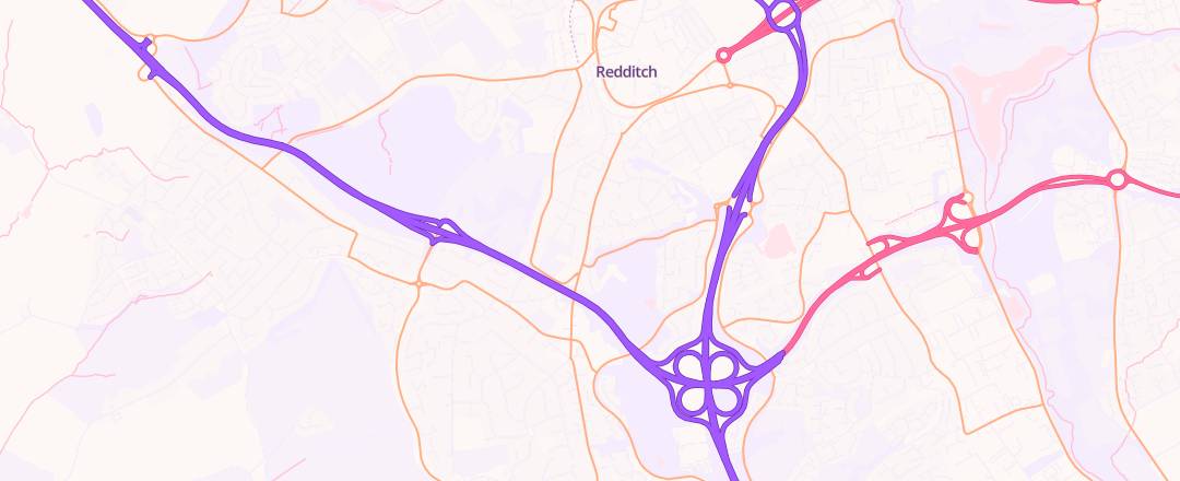 Map showing Mount Pleasant Garage, Redditch