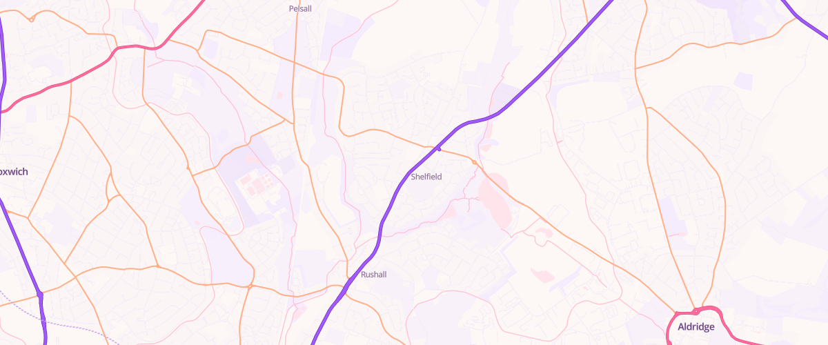 Map showing the location of Heath Service Station