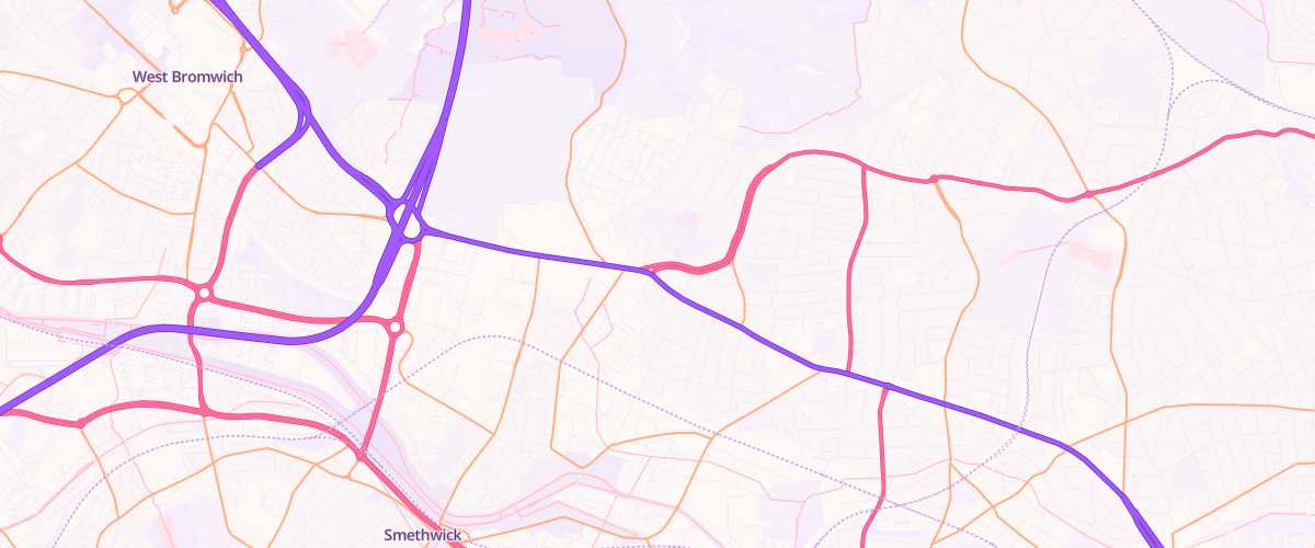 Map showing the location of Eg Handsworth Pfs